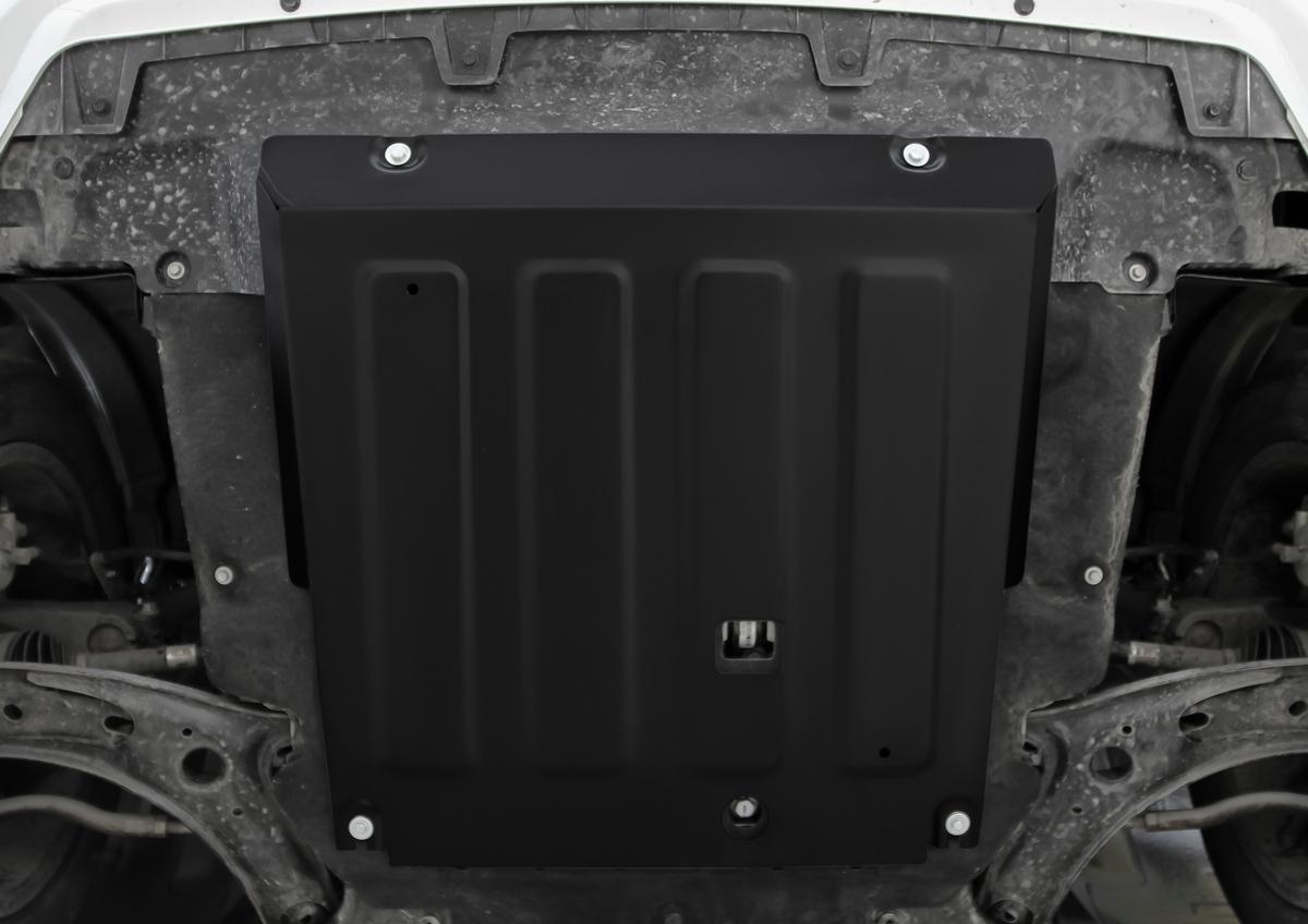 Защита картера и КПП АвтоБроня для Haval Jolion (V - 1.5Т) РКПП FWD (кроме комплектации Comfort) 2021-н.в., сталь 1.5 мм, с крепежом, штампованная, 111.09421.1