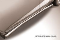 Защита порогов d57 с гибами Lexus NX-300h (2014-2021) , Slitkoff, арт. LNX007