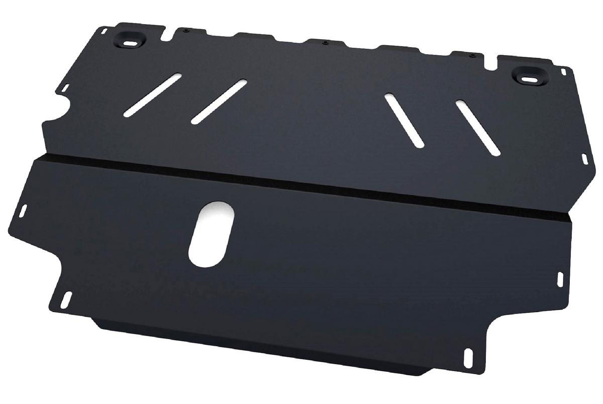 Защита картера и КПП АвтоБроня для Seat Alhambra II (V - 2.0) 2010-2015, штампованная, сталь 1.8 мм, с крепежом, 111.05001.1