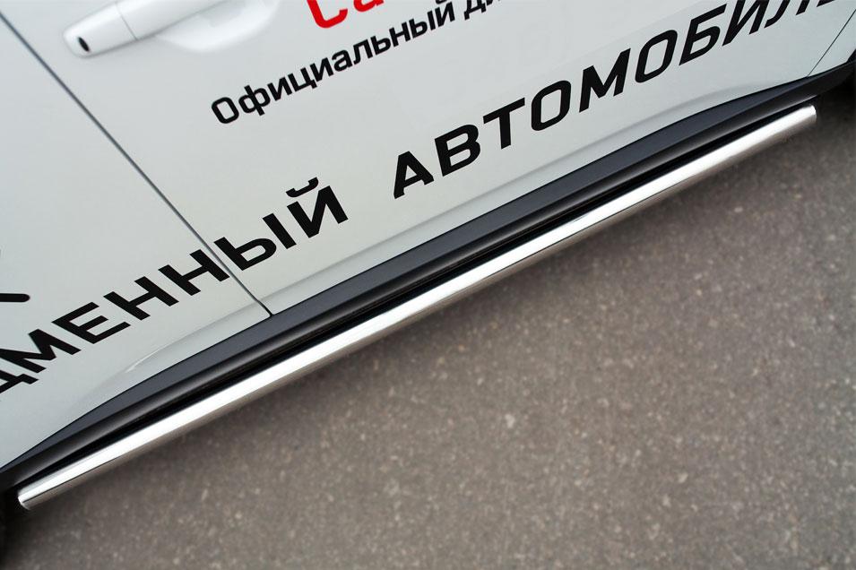 Пороги труба d63 вариант 3 для Mitsubishi Outlander 2014, Русталь MORT-001895, РусСталь