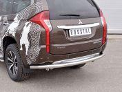 Защита заднего бампера d57 для Mitsubishi Pajero Sport 2016, Slitkoff MPJSZ-002489