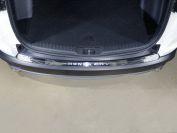 Накладка на задний бампер (лист зеркальный надпись Honda CR-V) для автомобиля Honda CR-V 2017-