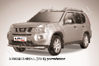 Защита переднего бампера d76 Nissan X-Trail (2011-2015) Black Edition, Slitkoff, арт. NXT11-002BE