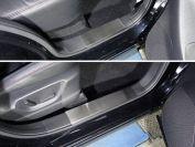 Накладки на пластиковые пороги (лист шлифованный) для автомобиля Mazda CX-5 2015-2016