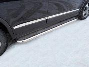 Пороги с площадкой (нерж. лист) 60,3 мм для автомобиля Great Wall Haval H6 2015-, TCC Тюнинг HAVH615-15