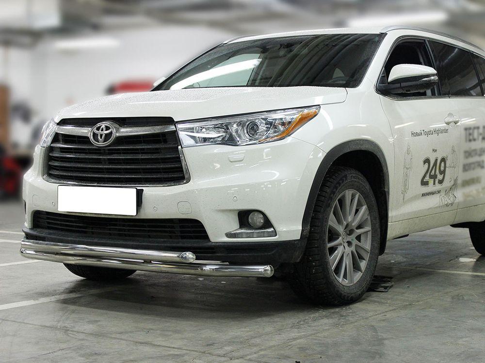 Дуга передняя низкая d-60+53 радиусная двойная для Toyota Highlander 2013, Технотек HYG_2014_1.1 HYG2014_1.1