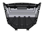 Защита картера и КПП для Lada Vesta 2015 - 1,6 MT; 1,6 AT; 1,8, Sheriff, сталь 2мм, арт. 27.2984 V2