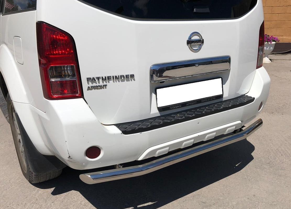 NPF.10.11  Защита заднего бампера для автомобиля Nissan Pathfinder 2010-2014, Россия