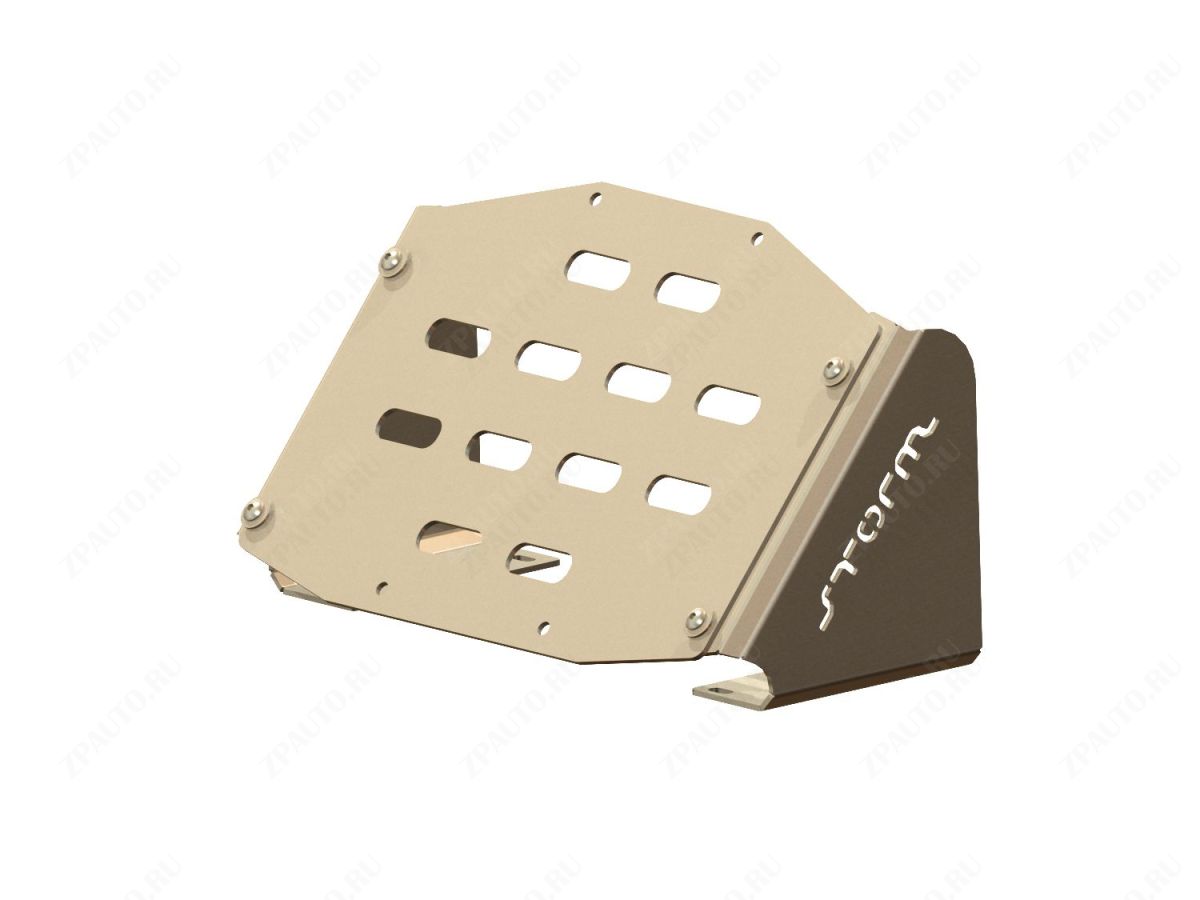 Вынос радиатора (черный) для YAMAHA Grizzly 700/550 2007-14, алюминий 4 мм, STORM, арт. MP 0130