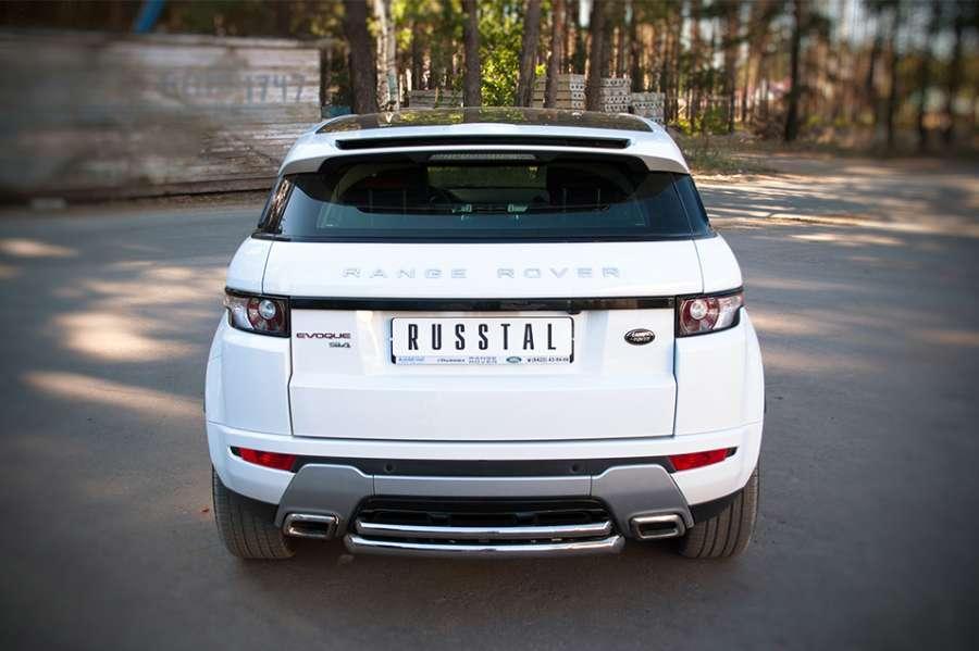 Защита заднего бампера d57/42 для Land Rover Evoque Dynamic 2011, Slitkoff REDZ-000666