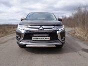 Решётка радиатора верхняя 12 мм для автомобиля Mitsubishi Outlander 2015-2018, TCC Тюнинг MITOUT15-05