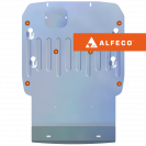 Защита  картера BMW Х4 G02 2018-2023 V-2.0D; 3.0D; 3.0; M4.0 , ALFeco, алюминий 4мм, арт. ALF3426al-1