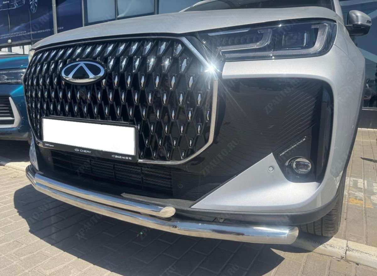 Защита переднего бампера двойная для автомобиля CHERY Tiggo 7L 2025 арт. CTG.7L.25.03