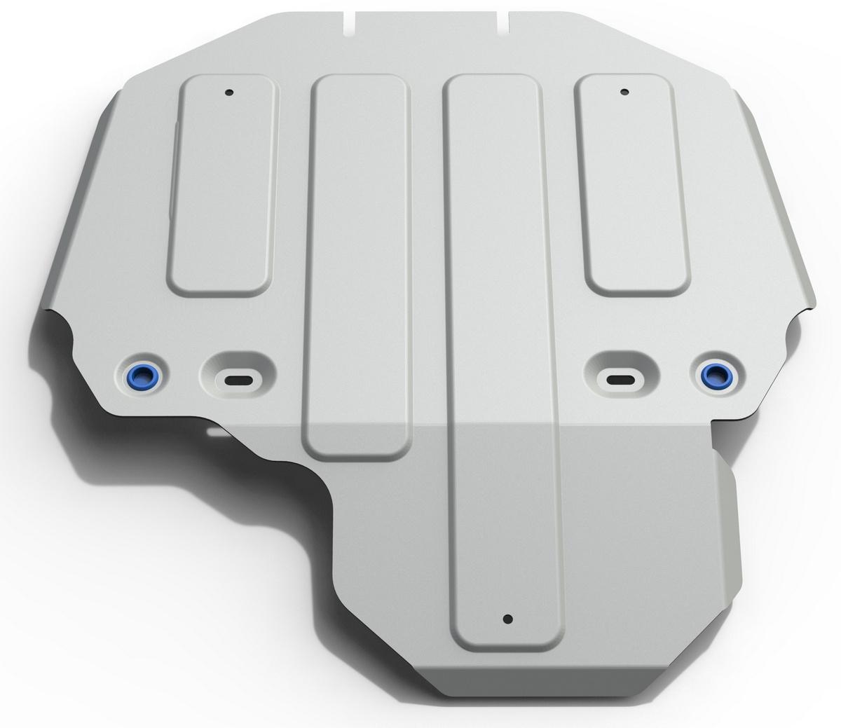 Защита КПП и РК Rival для Land Rover Discovery IV рестайлинг 2013-2016, штампованная, алюминий 6 мм, с крепежом, 2333.3109.1.6