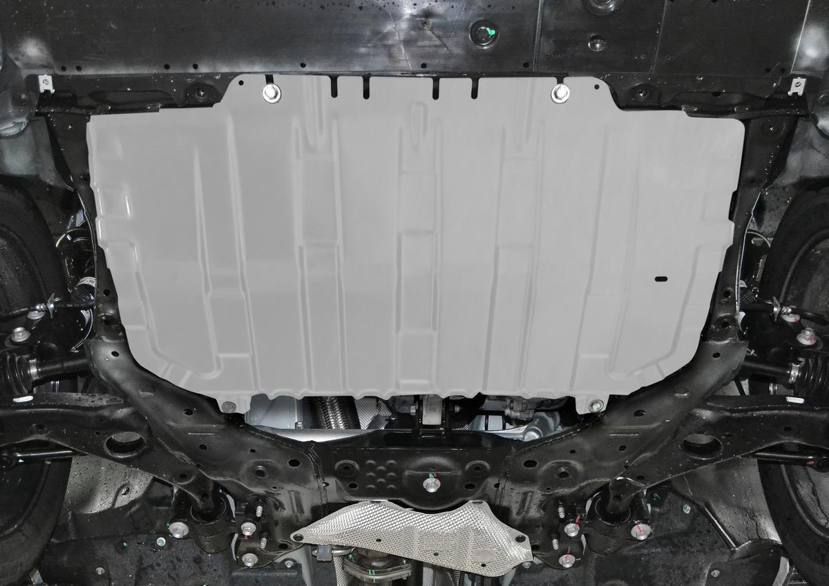 Защита картера и КПП AutoMax для Mazda 3 BM 2013-2018, алюминий 2.5 мм, с крепежом, AM333.3825.1