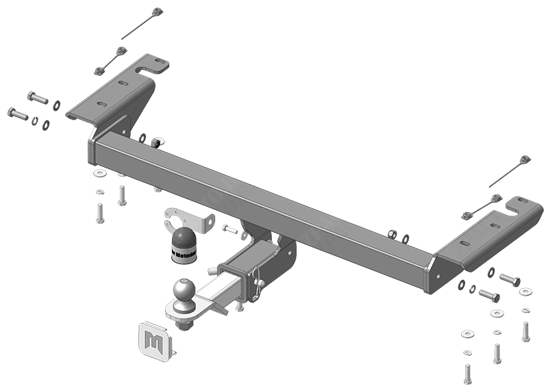 Фаркоп Мотодор Changan Cs55 Plus 2021-, тип шара E, Motodor, арт.97204-E
