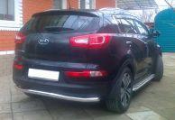 Защита заднего бампера для автомобиля KIA Sportage 2010 арт. KSP.10.11-1