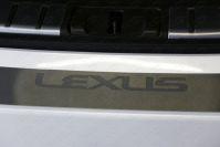 Накладка на задний бампер (лист шлифованный надпись Lexus) для автомобиля Lexus RX200t/RX300/RX350/RX450h (AL20) 2015- (кроме F-Sport)