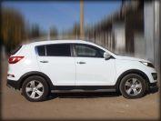 Пороги d-76 степ (с проступью) для KIA Sportage 2010, Технотек KSP10_2