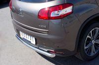 Защита заднего бампера d57 для Peugeot 4008 2012, Slitkoff P48Z-000538