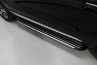 Пороги алюминиевые "Slim Line Silver" 1720 мм для автомобиля Changan CS75 FL 2020 арт. CHANCS7520-25S