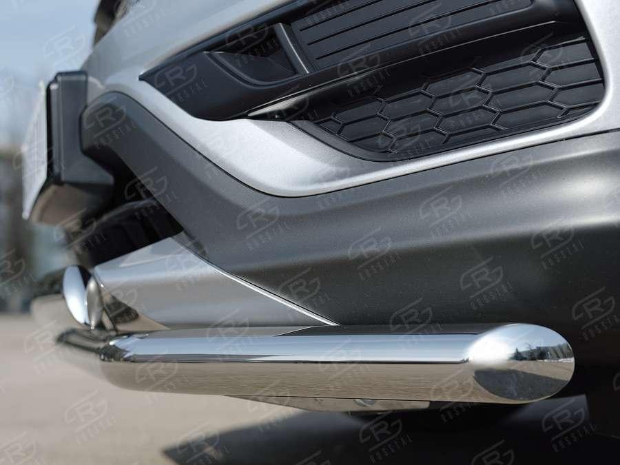 Защита переднего бампера d57/75х42 Honda CR-V 2015 2.0, Slitkoff HCRZ-002219