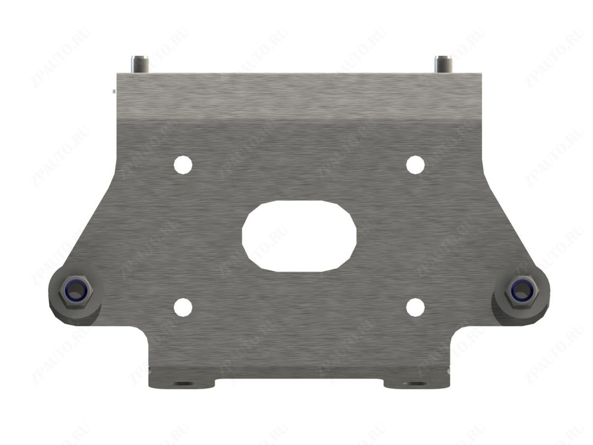 Площадка для крепления лебедки для YAMAHA Grizzly 700/550 2007-14, алюминий 4 мм, STORM, арт. 3039