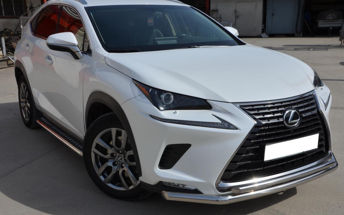 Защита переднего бампера двойная для автомобиля Lexus NX 2017 арт. LNX.200.17.03, Россия