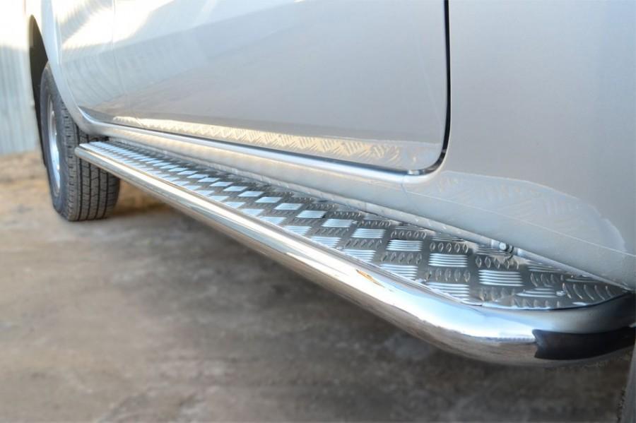 Пороги труба d42 с листом для Ford Ranger 2012, Slitkoff FRL-001300