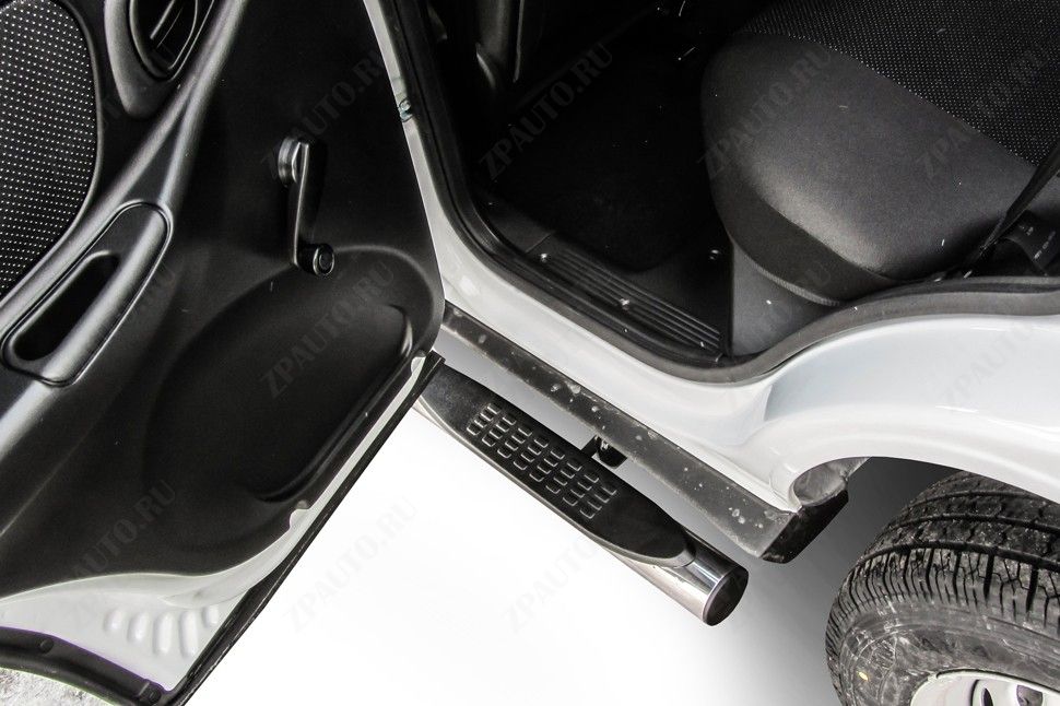 Защита порогов d76 с проступями Lada Niva Travel (2020-2023) , Slitkoff, арт. NivTR007