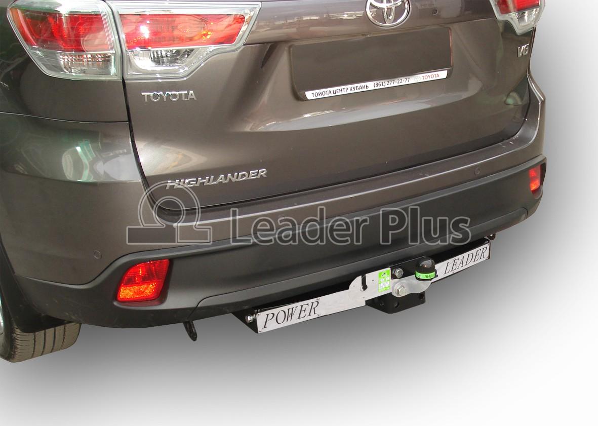 ТСУ для TOYOTA HIGHLANDER 2013-  (С НЕРЖАВЕЮЩЕЙ ПЛАСТИНОЙ) тип шара F Leader T120-F(N)