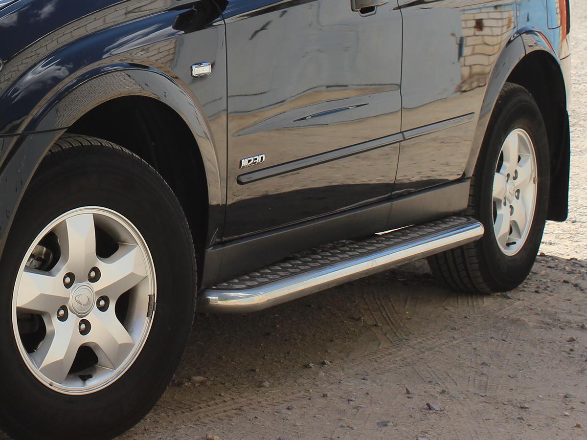 Пороги лист d-60 для автомобиля Mitsubishi Outlender 2015-2018г.в., Технотек, арт. MOU15_2.2