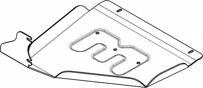 Защита алюминиевая Мотодор (Задний электромотор), 4 мм,  Li L9  2024- арт. 349914