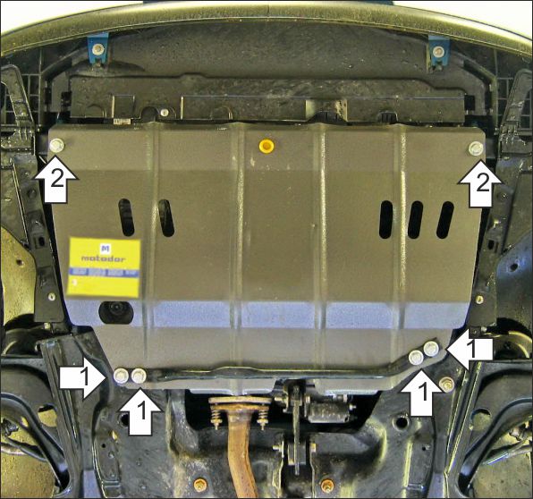 Ковер багажный модельный высокий борт для Peugeot 107 2005-, Элерон 71603