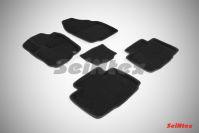 Ковры салонные 3D черные для Toyota RAV4 2012-, Seintex 84005
