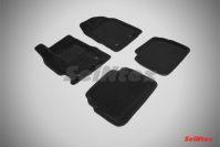 Ковры салонные 3D черные для Mazda 6 2008-2012, Seintex 71699
