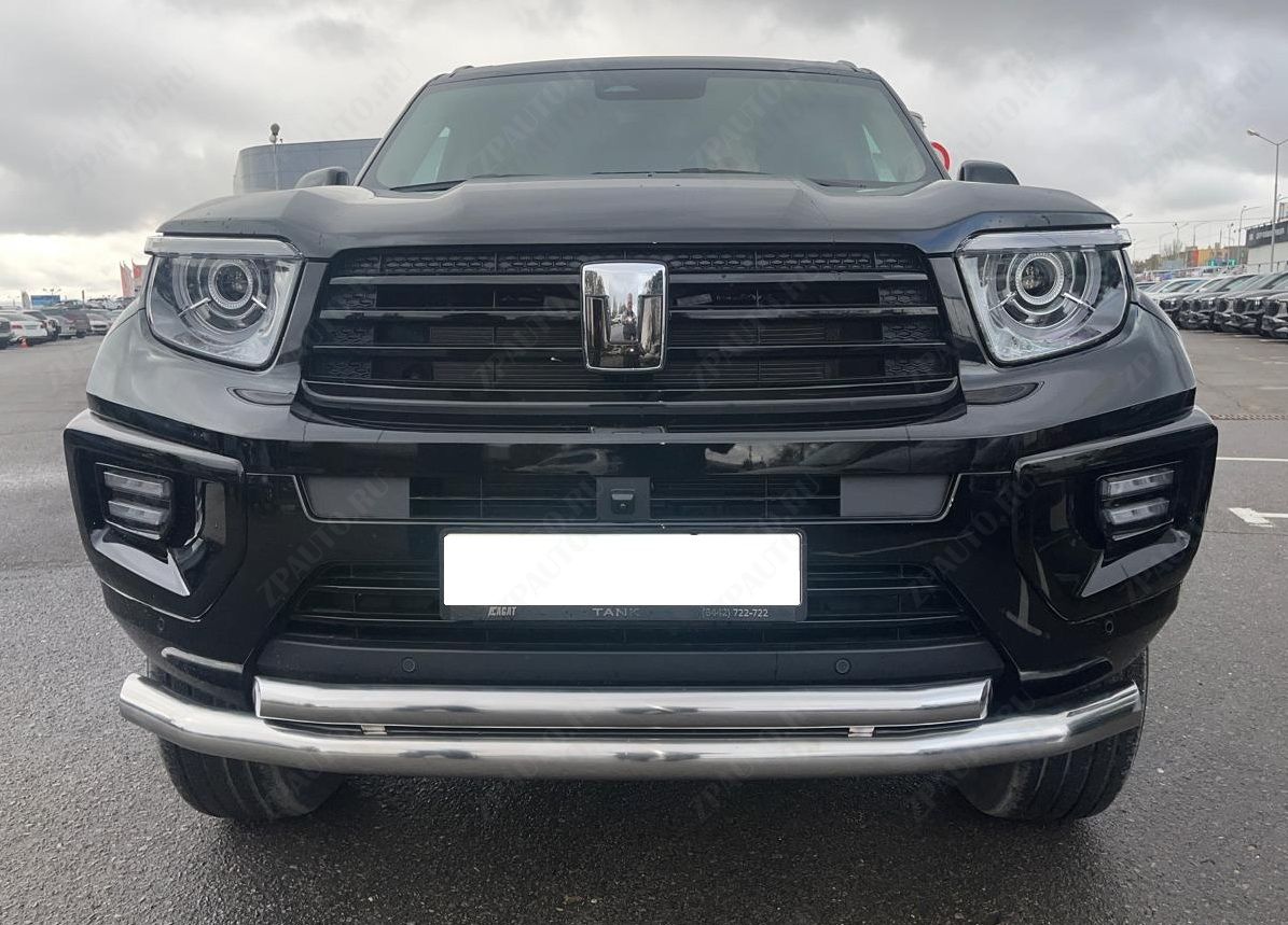 Защита переднего бампера двойная для автомобиля TANK 700   2024г. арт. TANK700.24.03