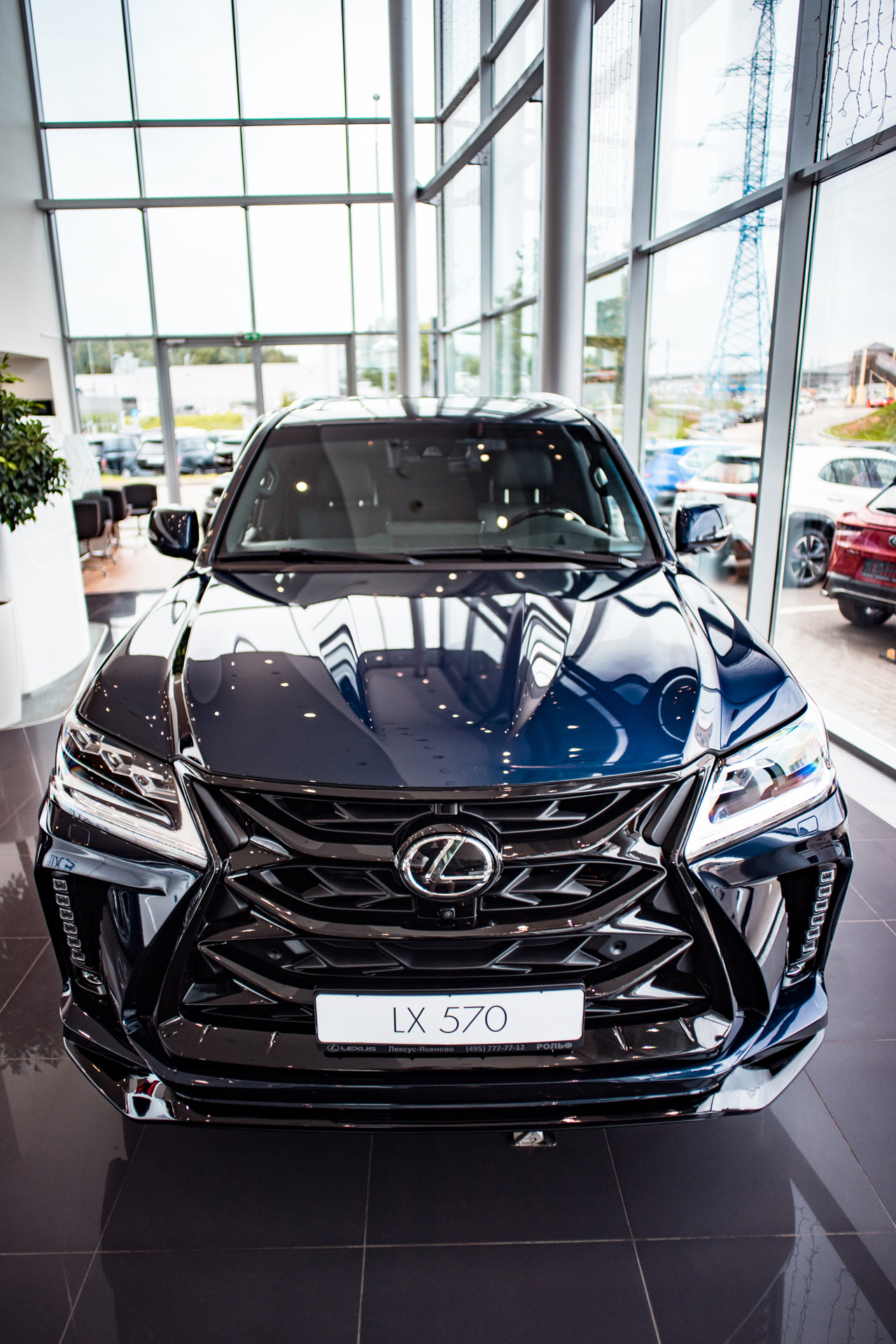 Решетка радиатора в сборе для бампера MTR Design Lexus LX 2015-2022, MTR, арт. MTR-J201-160145