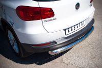 Защита заднего бампера d76 для Volkswagen Tiguan Sport&Style Trend&Fun 2011-2016, Руссталь VGZ-000986
