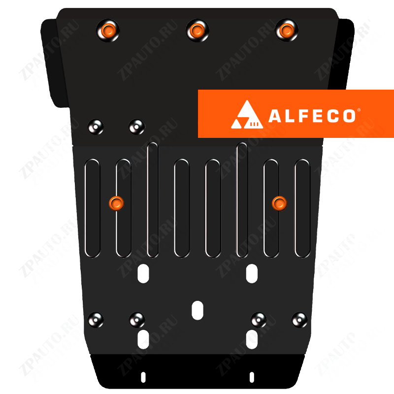 Защита  картера Volkswagen Amarok Double Cab (2H) 2010-2019 V-2,0TD , ALFeco, сталь 2мм, арт. ALF26351st