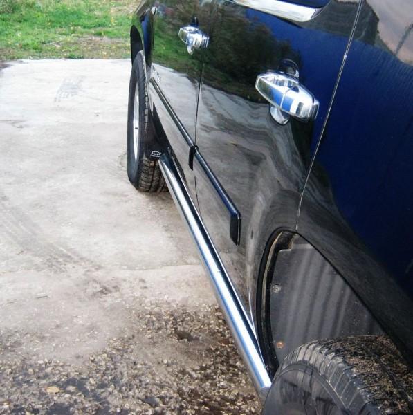 Пороги труба d76 вариант 2 для Chevrolet Tahoe, Slitkoff TCT-0006232