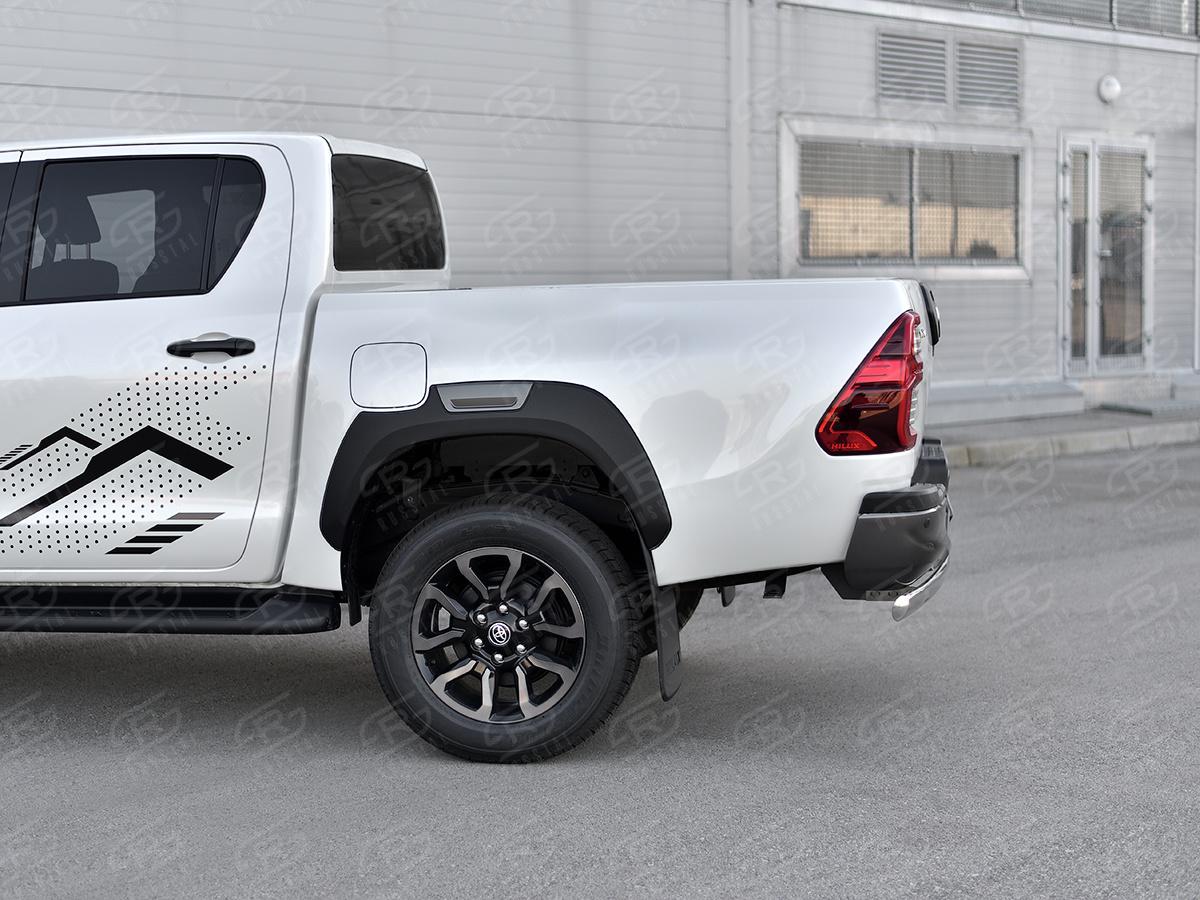 TOYOTA HILUX 2020- Защита заднего бампера d75х42 дуга THZ-003502