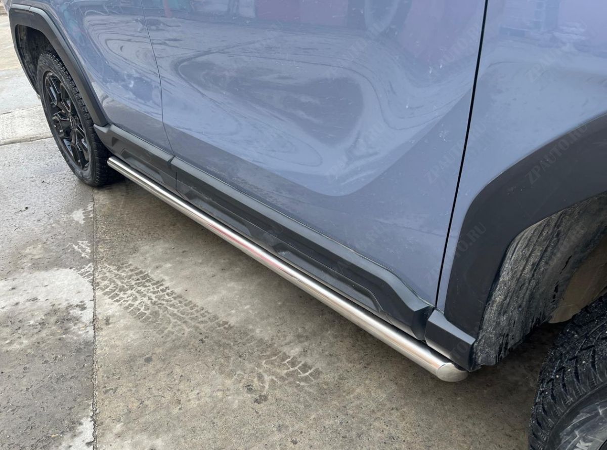 Защита штатного порога труба для автомобиля HAVAL H3 2024 арт. HVH3.24.32