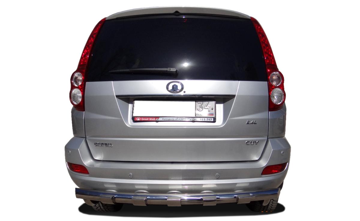 Защита заднего бампера с зубьями для автомобиля HAVAL H5 2020 арт. GWH5.20.24