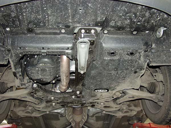 Защита картера и КПП для TOYOTA Avensis  2002 - 2008, V-1,6; 1,8; 2,0; 2,4; 2,0D; 2,2D, Sheriff, сталь 2,0 мм, арт. 24.0481