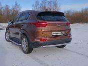 Защита задняя 60,3 мм для автомобиля Kia Sportage (QL) 2016-2018, TCC Тюнинг KIASPORT16-26
