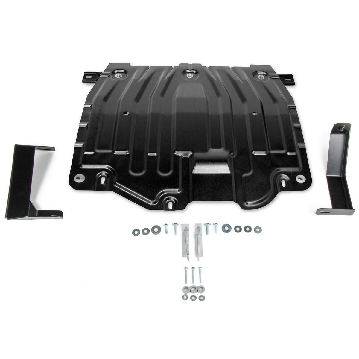 Защита картера и КПП AutoMax для Hyundai Elantra VI AD 2016-2019 2019-н.в., сталь 1.4 мм, с крепежом, AM.2374.3