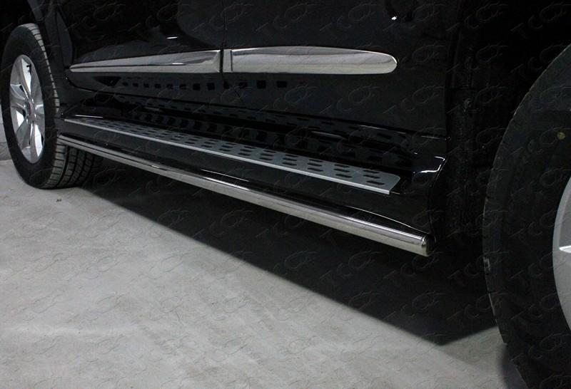 Защита порогов 42,4 мм для автомобиля Haval H9 2017- TCC Тюнинг арт. HAVH917-15