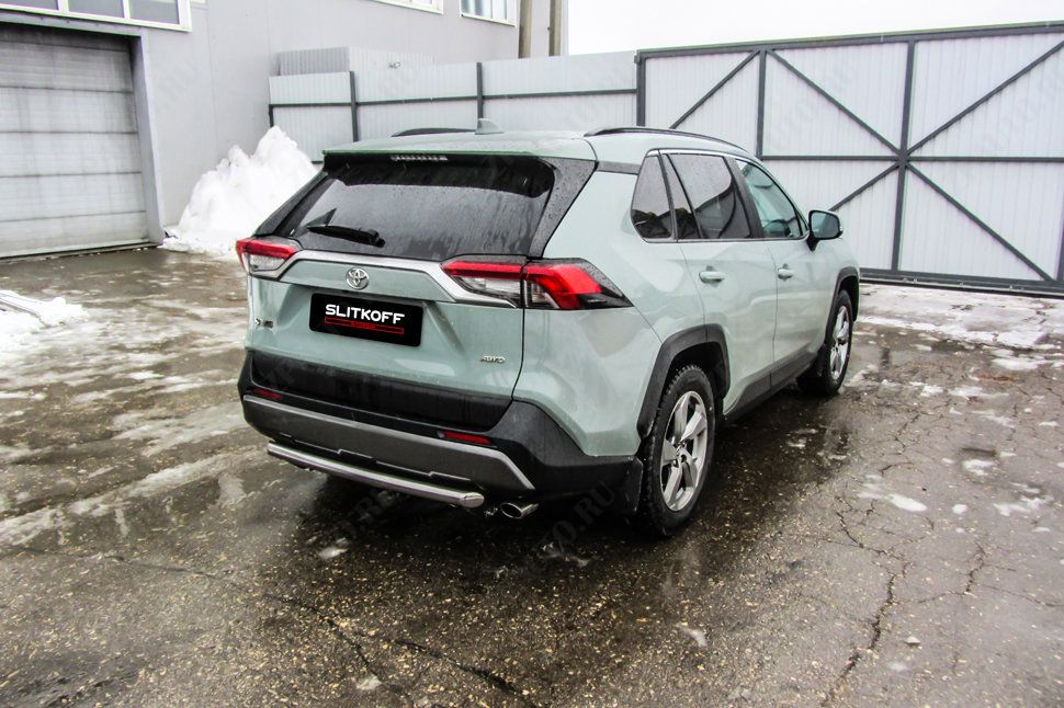 Защита заднего бампера d57 Toyota Rav-4 (2018-2023) , Slitkoff, арт. TR419-005