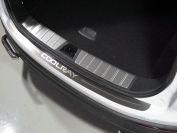 Накладка на задний бампер (лист шлифованный надпись Coolray) для автомобиля Geely Coolray 2020- TCC Тюнинг арт. GEELCOOL20-06